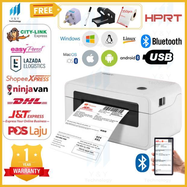 HPRT N41 USB Bluetooth Thermal Printer Barcode A6 Shipping ...