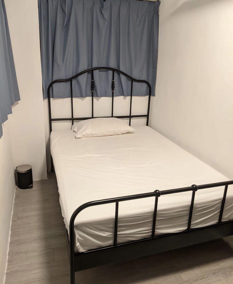 IKEA SAGSTUA double bed frame