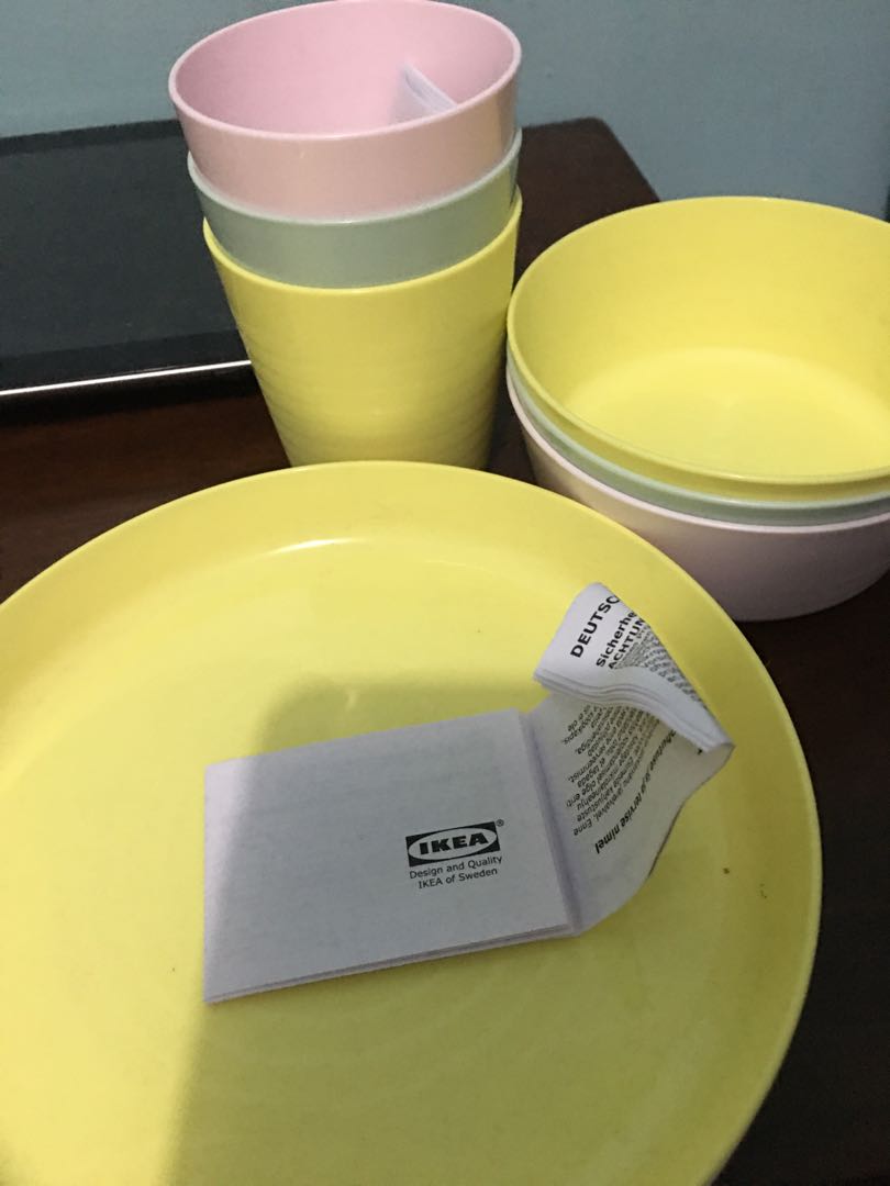 IKEA Plastic Plates, cups and bowls, Babies & Kids, Nursing & Feeding