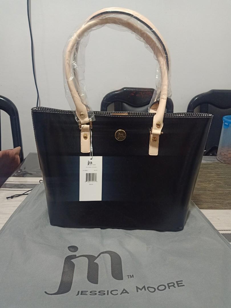 New! Jessica Moore Luxe Tote Handbag Large - Black