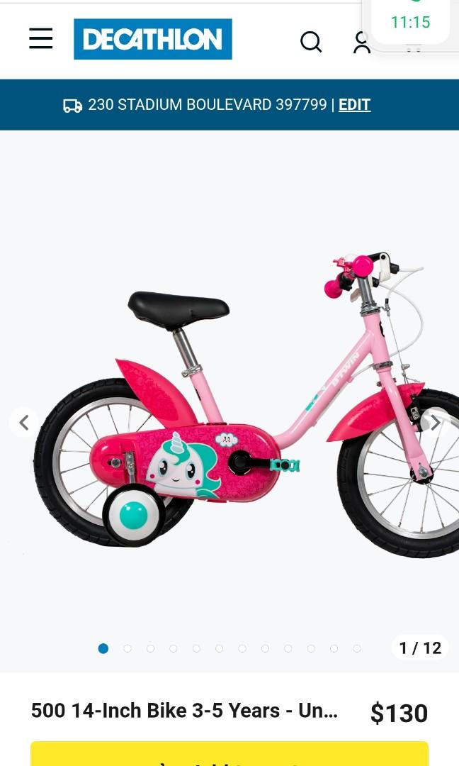Kid bike 3 5 years old decathlon Sports Equipment Bicycles Parts Bicycles on Carousell