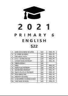 Latest 2021 Primary 6 Top School Exam Paper