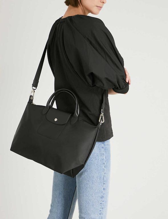 Black longchamp bag clearance medium