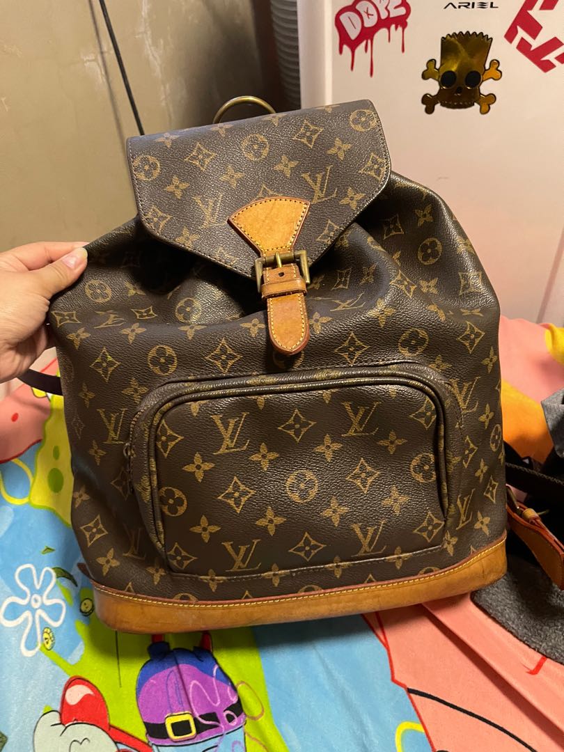 Louis Vuitton Monogram Montsouris MM Backpack 1216lv28 For Sale at
