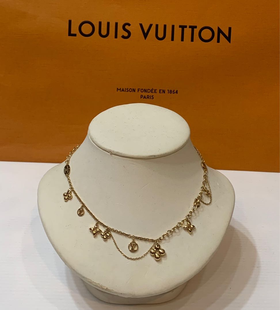 Louis Vuitton Blooming Supple Gold Plated Necklace