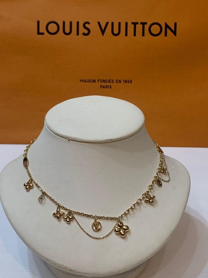 Louis Vuitton Blooming Supple Necklace - Brass Choker, Necklaces