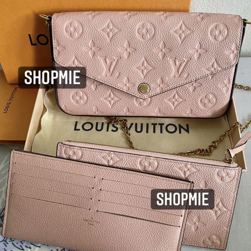 With Receipt) LV Felicie Pochette Rose Poudre, Luxury, Bags & Wallets on  Carousell