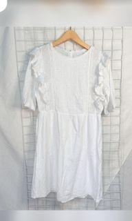 Mango White Dress