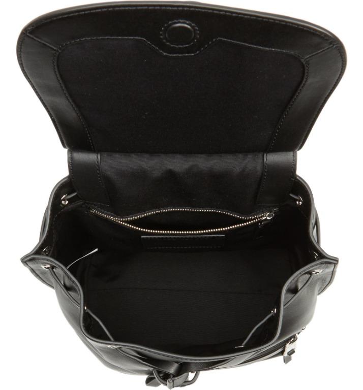 Marc Jacobs Small Black Leather Zip Backpack Men s Fashion