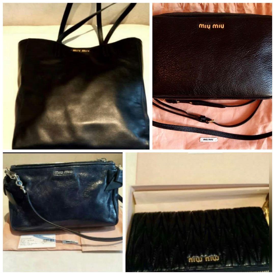 Miu Miu Two Way Bag, Luxury, Bags & Wallets on Carousell