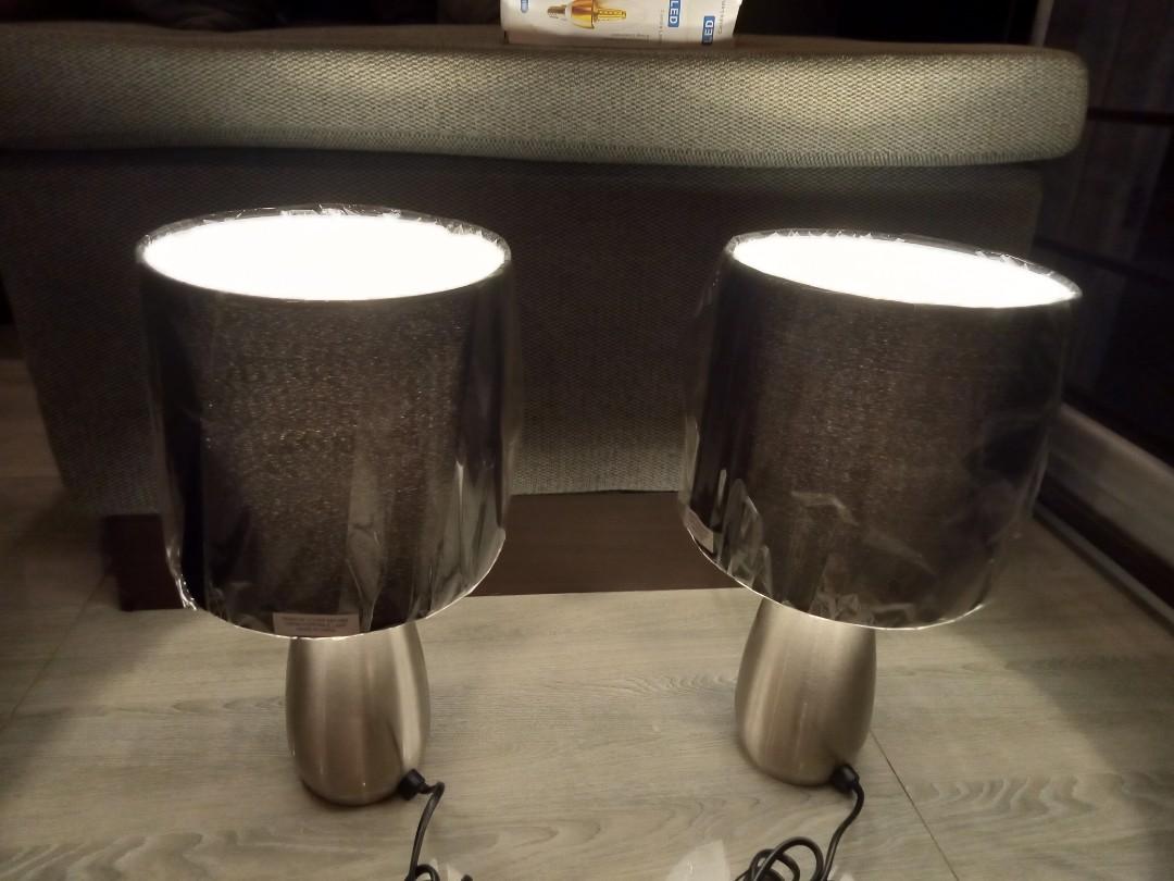 Touch Lamp set of 2 (Category: Lighting) located in Manila. Submitted by PickClickShip (Listing ID 1144004878, Image 2). Description: Touch Lamp set of 2 A classic and elegant touch Lamp for your bedroom, living room or study room. - brand : Anko Aus - stainless base - uses E14 Edison small screw bulb( not included) - base dimension: 6.5cm diameter - shade dimension: 18cm diameter - height dimension: 34cm - 220-240V - max of 40w Globe - no box.