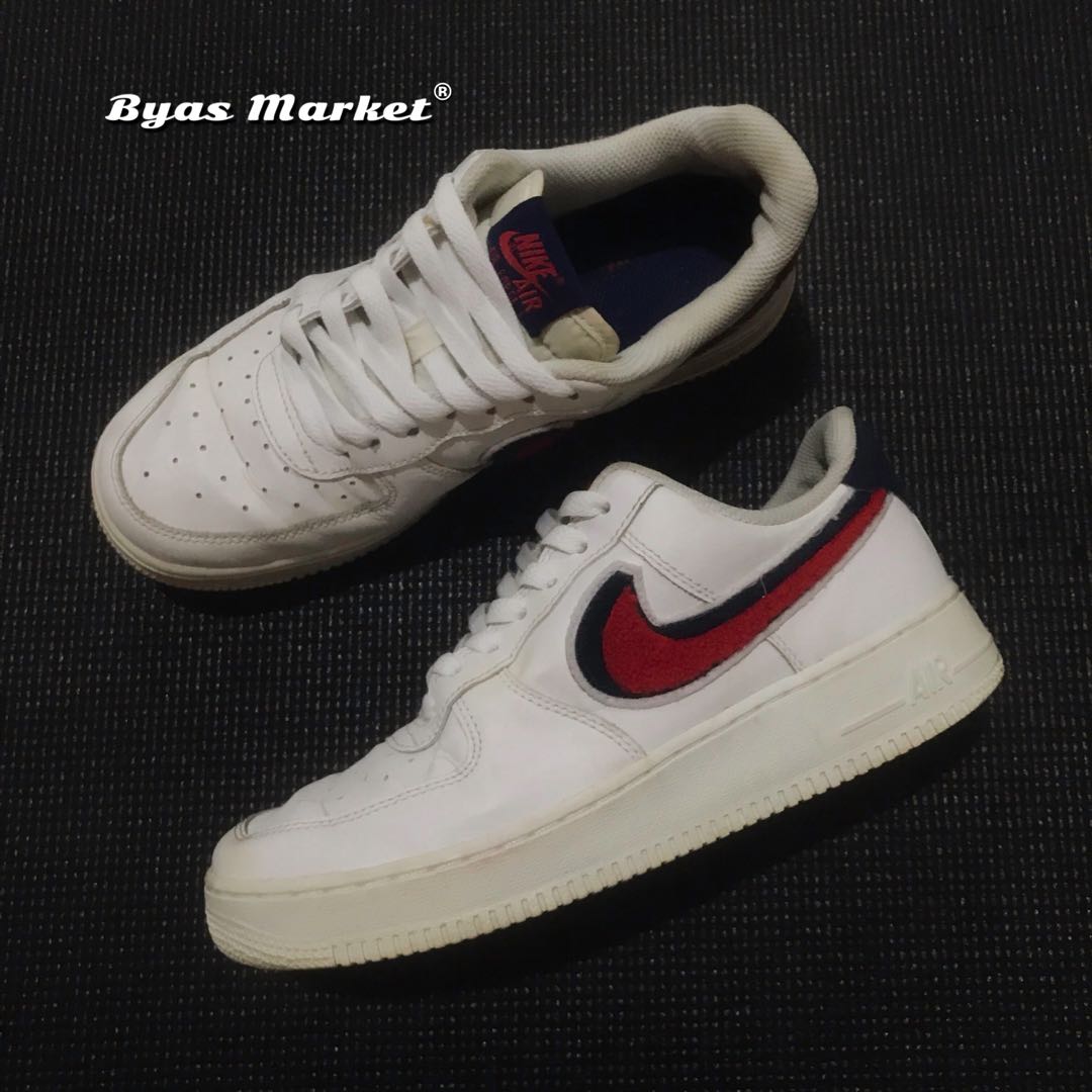 air force 1 low 3d chenille swoosh