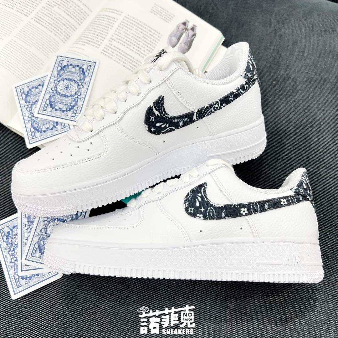 Nike Air Force 1 Low Paisley 白黑 腰果花 變形蟲 休閒鞋