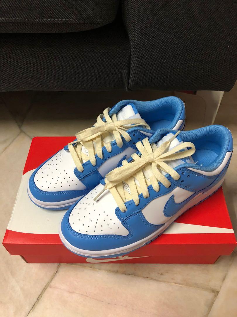 NIKE DUNK LOW UNC, Men's Fashion, Footwear, Sneakers on Carousell