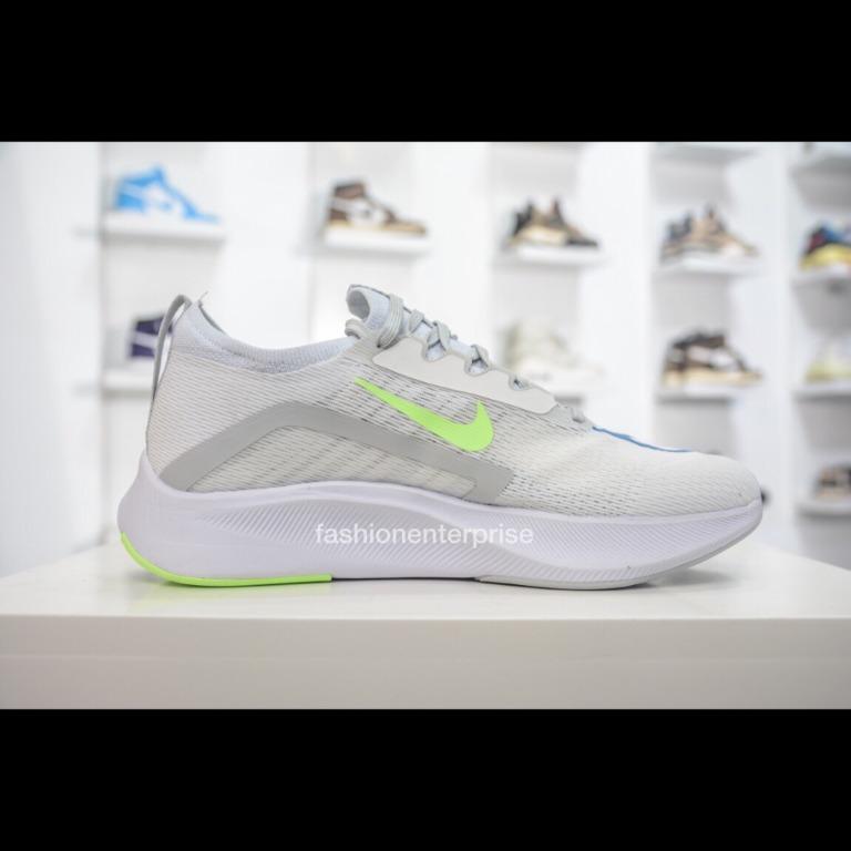 Nike Zoom Fly 4 White Imperial Blue Lime Glow Men s Fashion