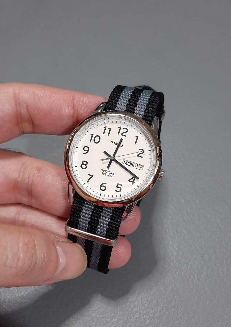 Original Timex Easy Reader Indiglo Watch, Men's Fashion, Watches \u0026  Accessories, Watches on Carousell