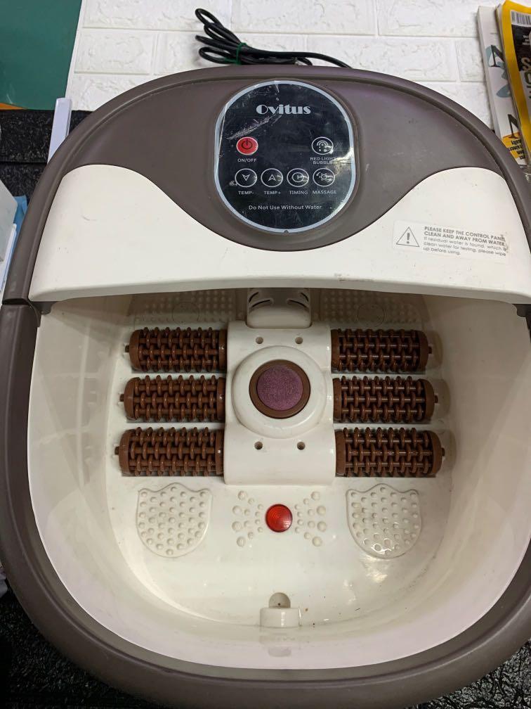 Ovitus Foor Spa (Category: Bathtub & Bath Accessories) located in Pasay City. Submitted by ayinong168 (Listing ID 1143974280, Image 1). Description: Item is in excellent condition working, 110volts needs transformer to work pm for inquiries .