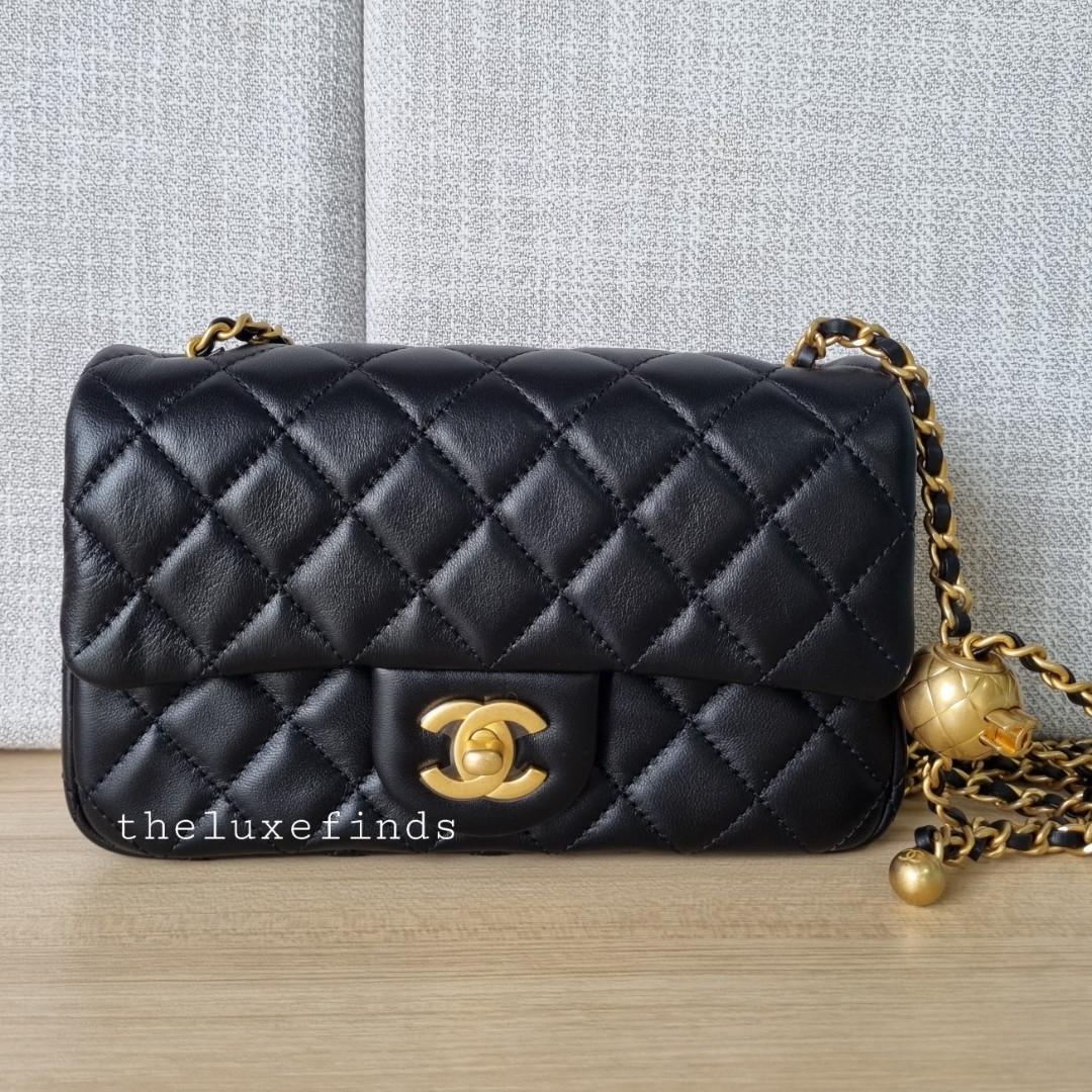 Chanel Classic Mini Rectangle Flap Bag in 22P Purple Lambskin LGHW, Luxury,  Bags & Wallets on Carousell