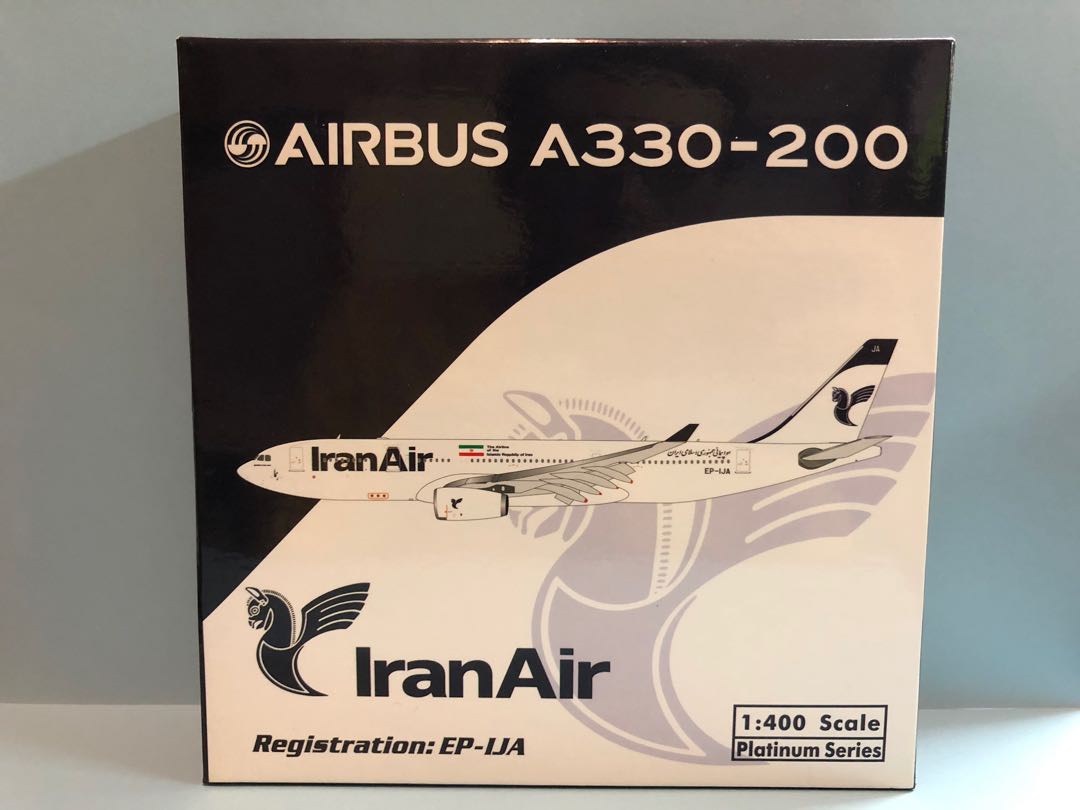Phoenix 1:400 Iran Air A330-200 EP-IJA 飛機模型, 興趣及遊戲, 玩具 