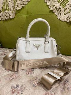 Prada Saffiano Alma Mini, Luxury, Bags & Wallets on Carousell