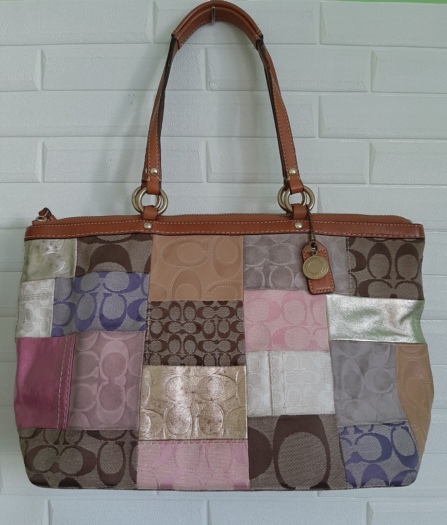 Coach patchwork tote new arrivals
