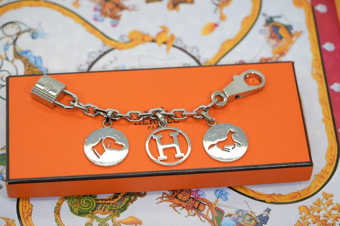 Hermes Breloque Palladium Plated Bag Charm Hermes