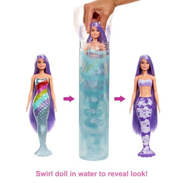 Barbie rainbow lights mermaid doll girls toys playroom dolls play dressup new 2025