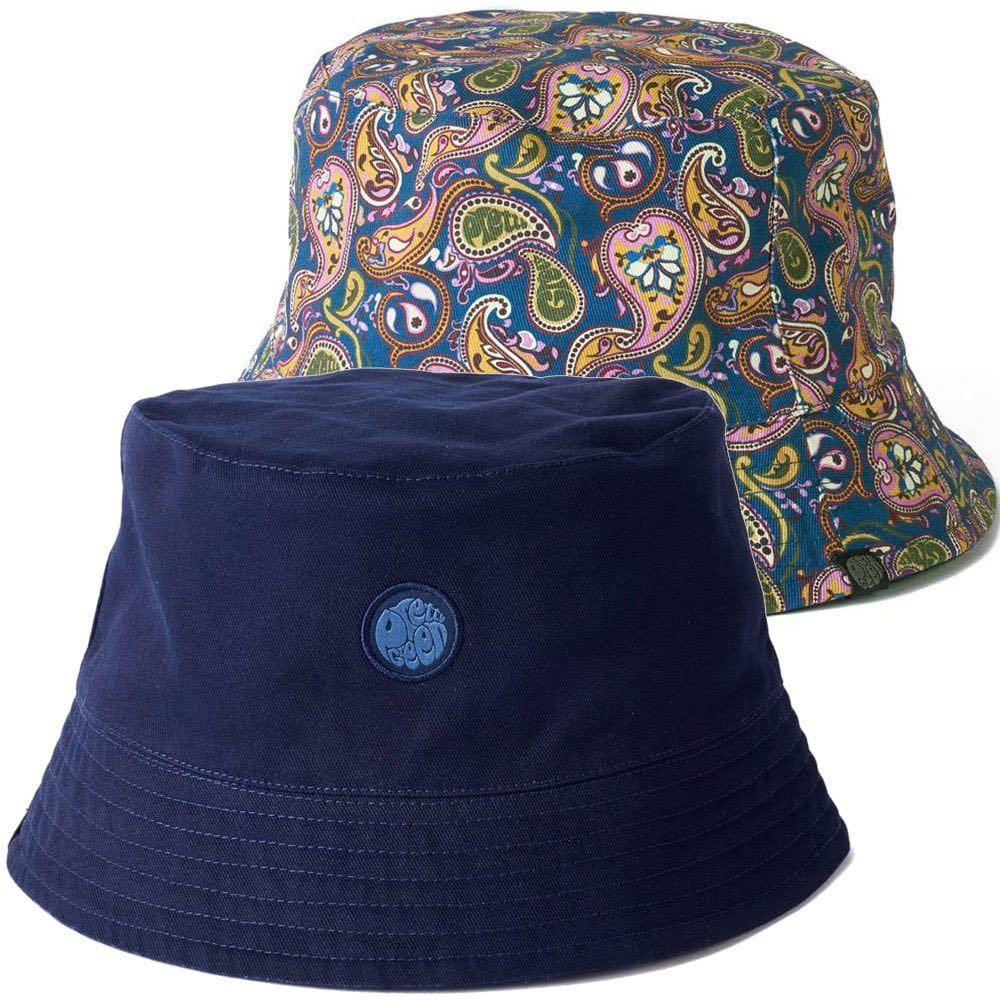 Pretty green reversible paisley print bucket hat clearance
