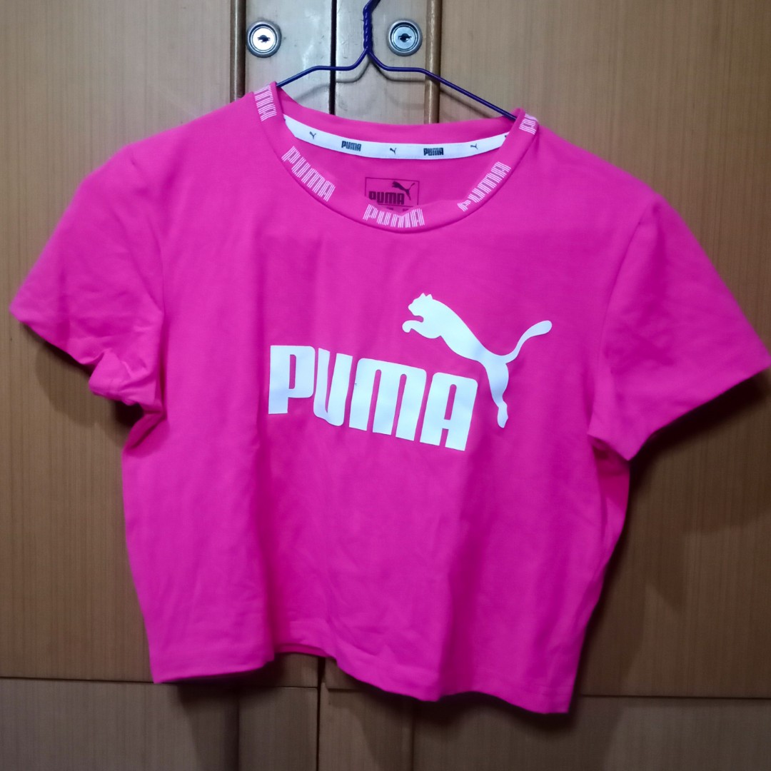 Puma Pink Crop Top / Sport Cropped Top 