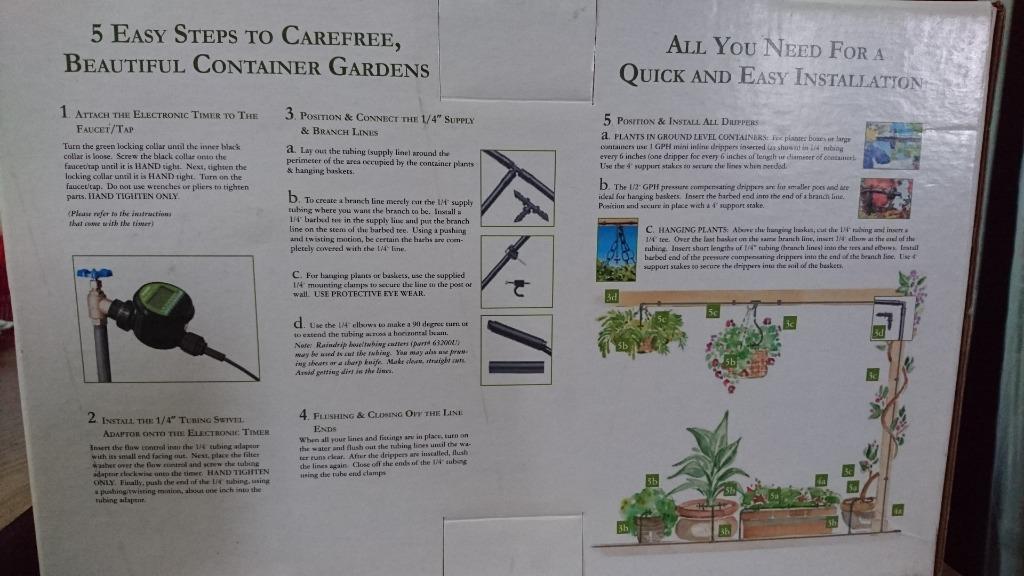 Raindrip Automatic Watering Kit, Furniture & Home Living, Gardening