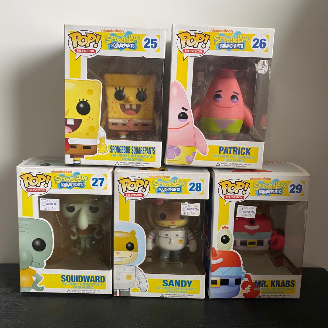Spongebob funko pop set hotsell