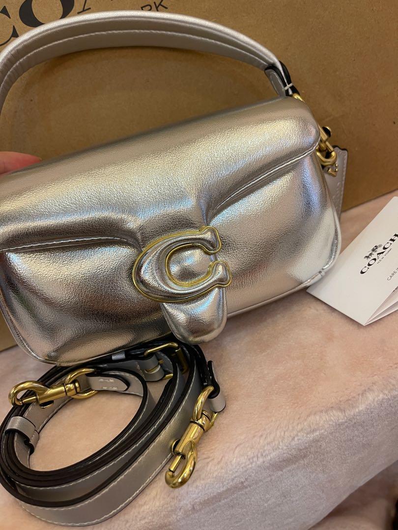 Silver discount coach handbag
