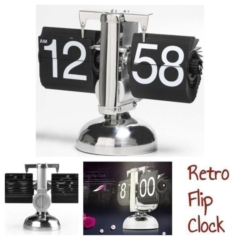 Retro Flip Clock, Furniture & Home Living, Home Decor, Clocks on Carousell
