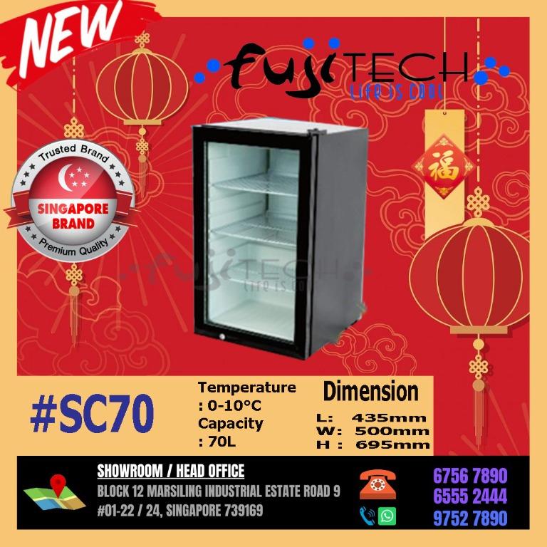 SC70Mini Bar Top Glass Door TV