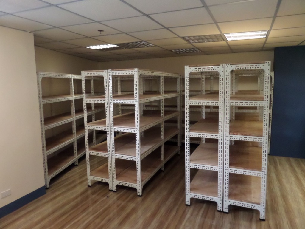 Slotted Adjustable Shelves Steel Frame, Furniture & Home Living