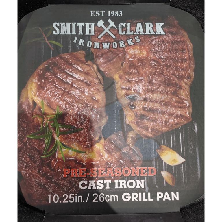 Smith & Clark Cast Iron Grill Pan - 10.25 in