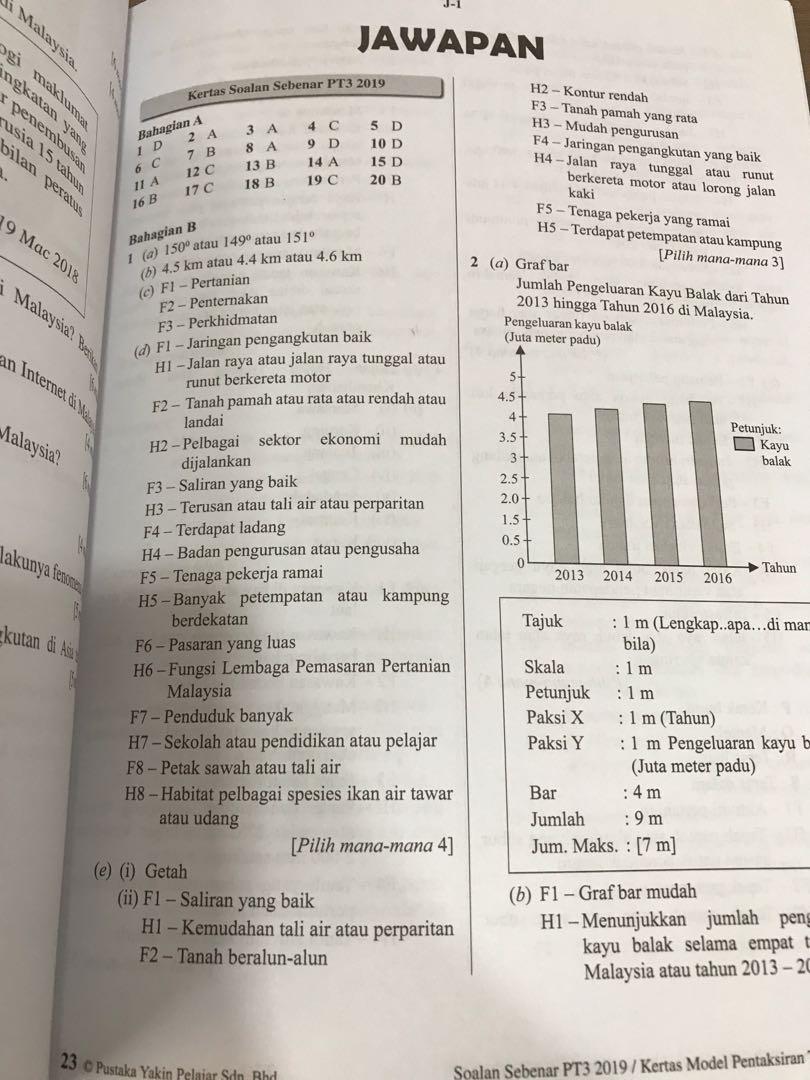 Soalan Sebenar PT3 Geografi Tingkatan 3, Hobbies & Toys, Books