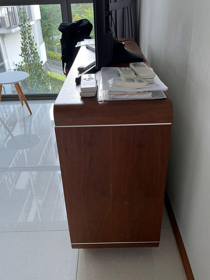 Solid Wood Sideboard (Category: Shelves, Cabinets & Racks) located in Singapore. Submitted by hengweiling (Listing ID 1143945913, Image 2). Description: Good conditioned Solid wood 150mm x 85mm x 40mm.
