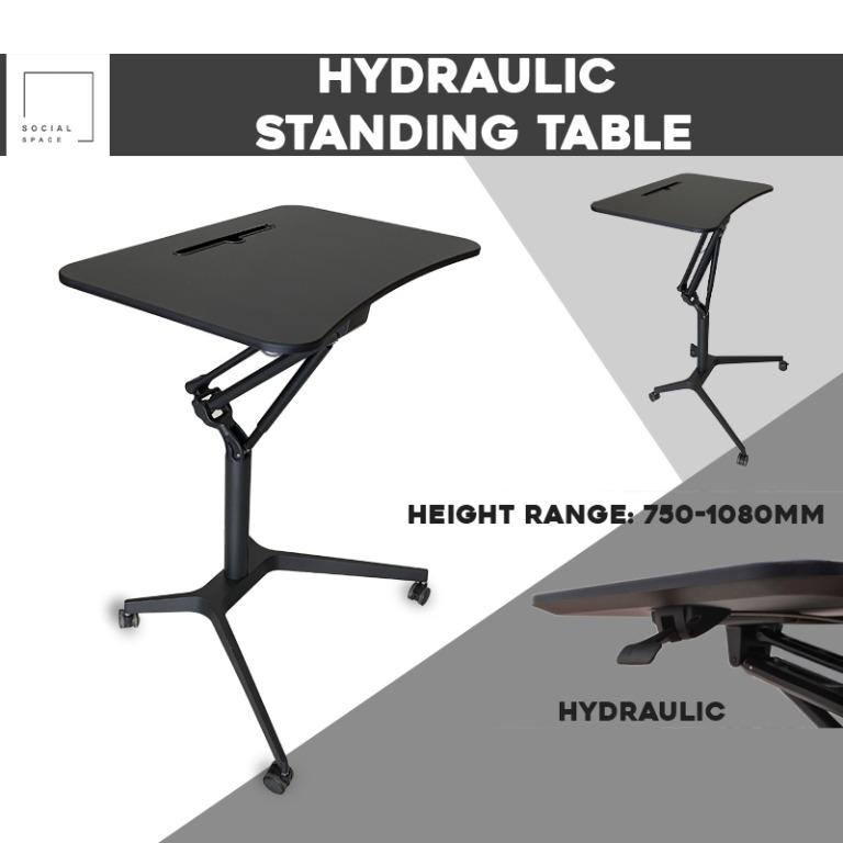 Standing Table / Height Adjustable Desk / Hydraulics / Study / Office
