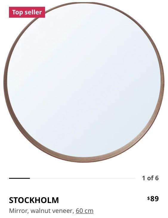 Last One Stockholm Ikea Round Mirror Furniture Home Living Decor Mirrors On Carou Last One Stockholm Ikea Round Mirror, Ikea Round Mirror Singapore