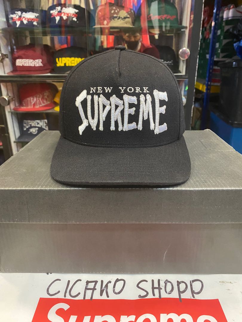 Supreme Bones Logo 5 Panel Black, Men's Fashion, Watches