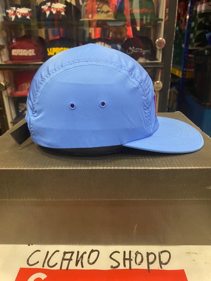 Supreme Iridescent Logo Camp Cap Blue