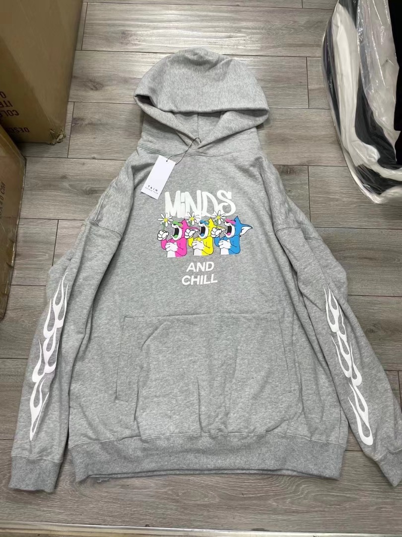 TAIN DOUBLE PUSH x MINDS by mindseeker MINDS  CHILL HOODIE Tyne x Mines,  男裝, 上身及套裝, 衛衣- Carousell