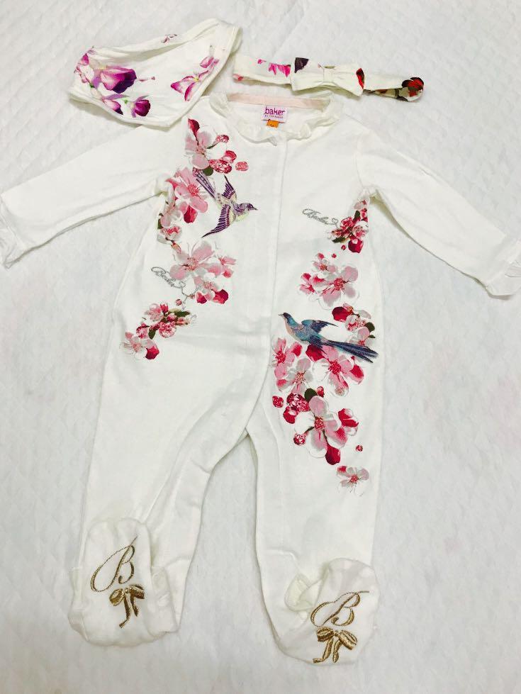 Baker baby sleepsuit sales