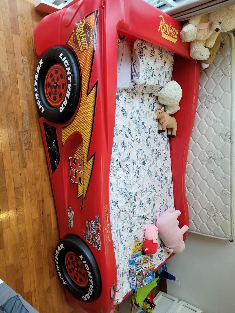 Toddler Car Bed Lightning McQueen, Furniture & Home Living, Furniture