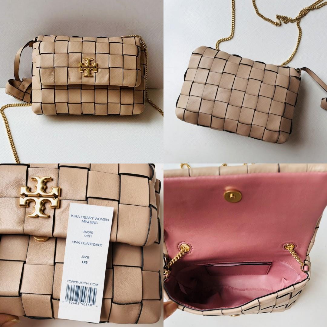 Tory Burch Kira heart Woven mini bag, Women's Fashion, Bags & Wallets,  Purses & Pouches on Carousell