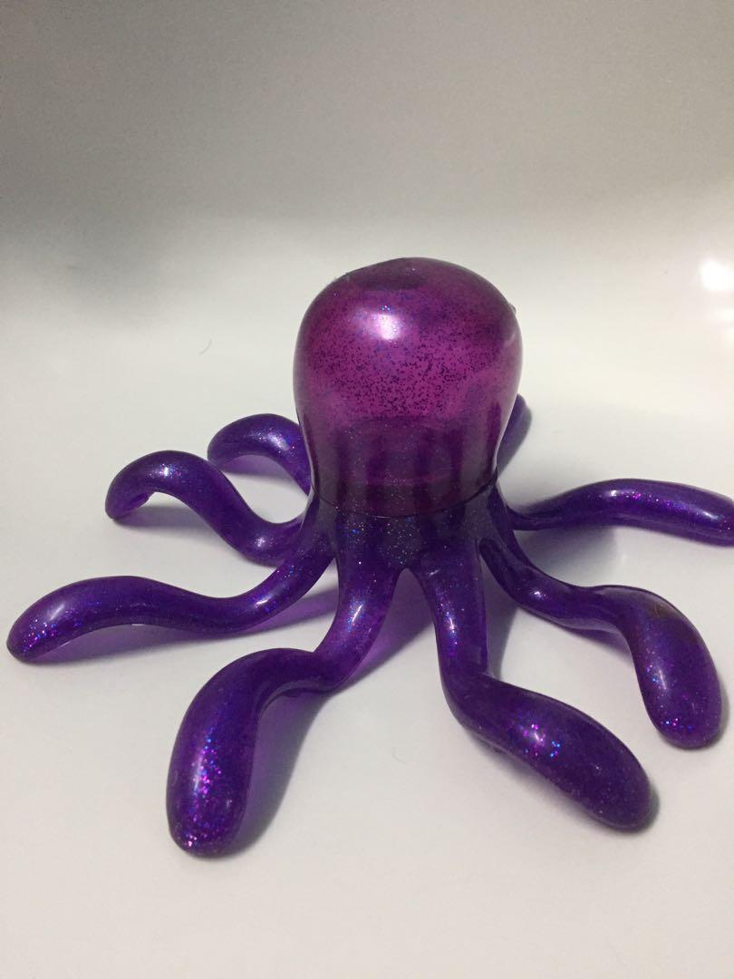 Toy Story 3 Stretch Purple Glitter Octopus 8” Flexible Figure, Hobbies &  Toys, Collectibles & Memorabilia, Fan Merchandise On Carousell