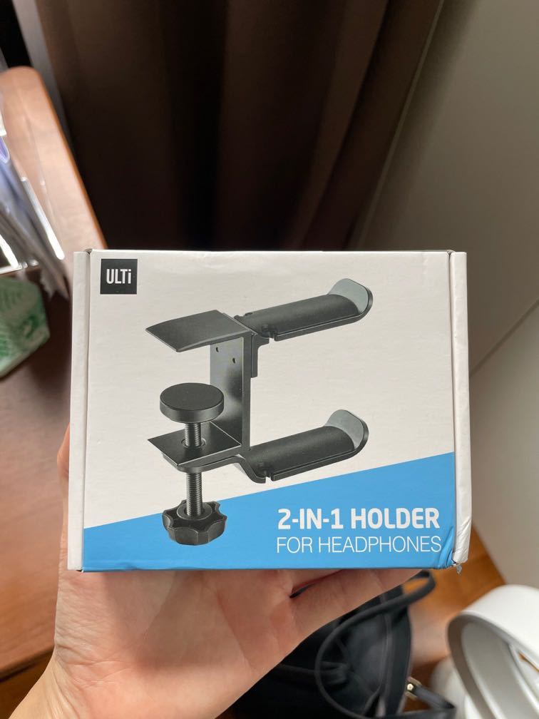 ULTi 2in1 headphones holder clamp mount, Audio, Headphones & Headsets