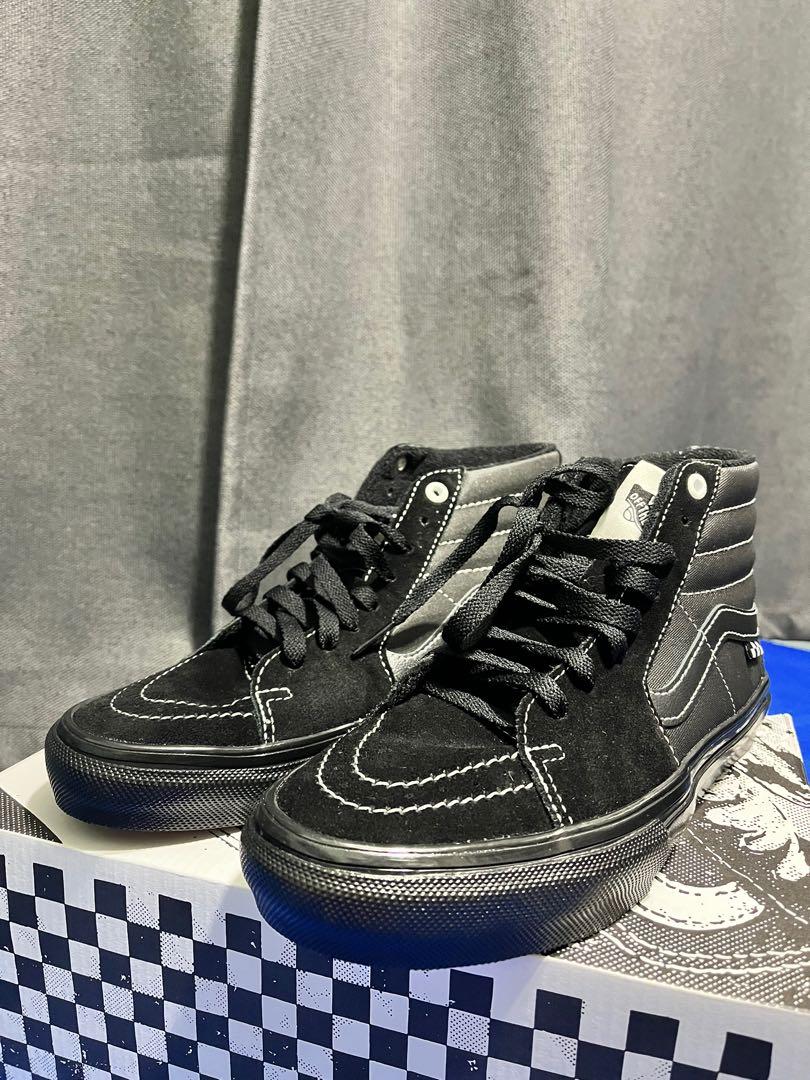 Vans Black Sk8 Hi, Women's Fashion, Footwear, Sneakers on Carousell