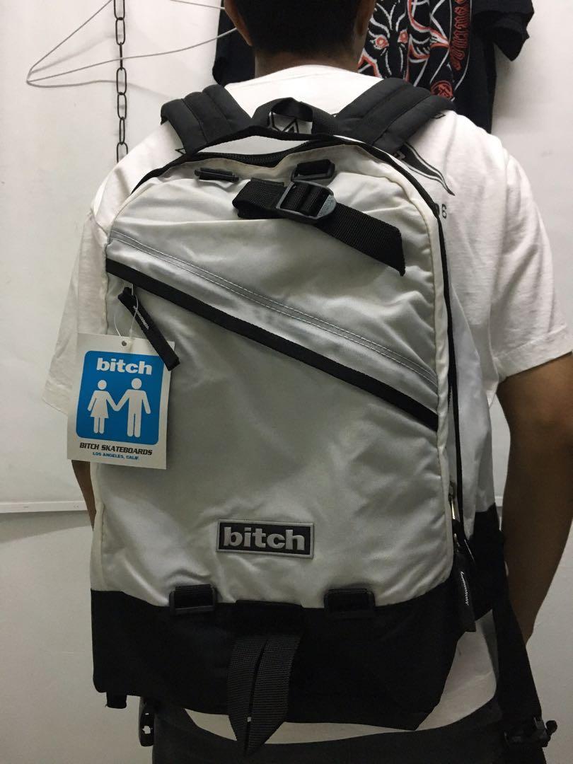 Vintage bitch skateboards backpack, Men's Fashion, Bags, Backpacks